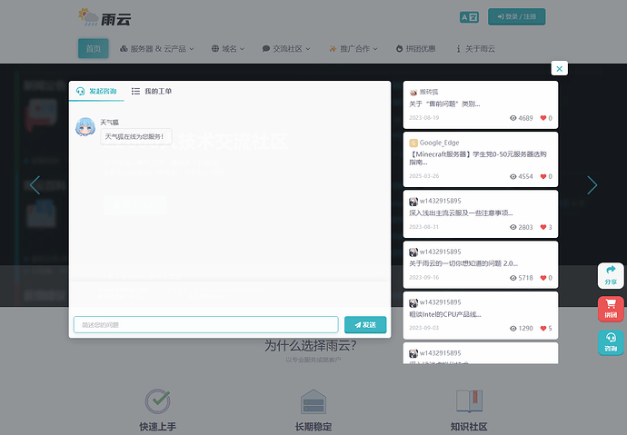 咨询面板